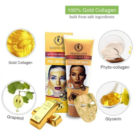 Heaven Dove 24K Gold Peel-Off Mask – 100ml