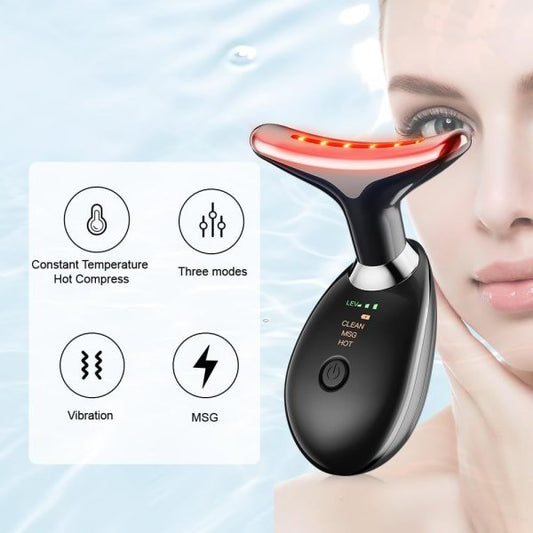 EMS Face & Neck Massager – Red Light Therapy & Anti-Wrinkle Care